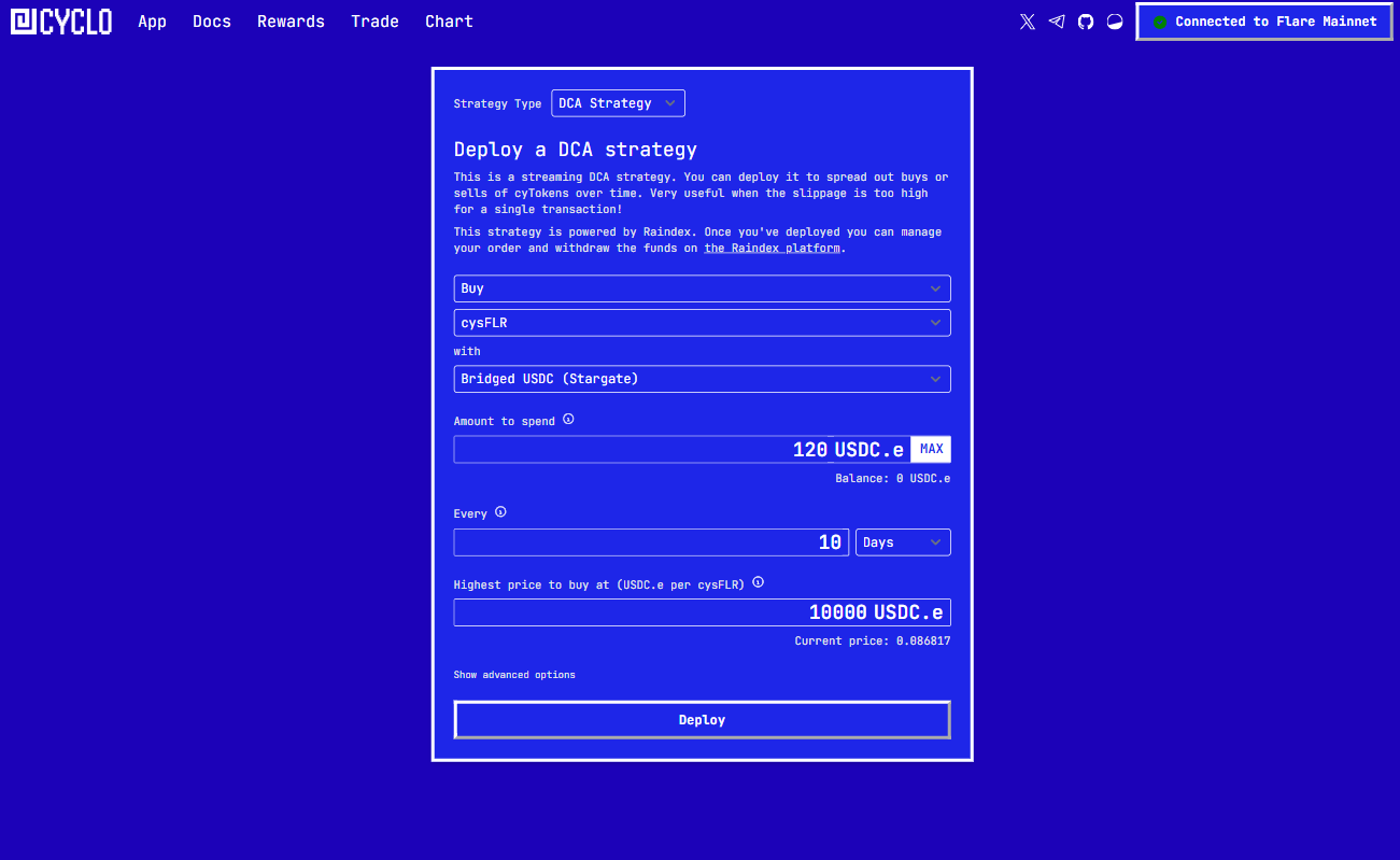 Cyclo receipt overview